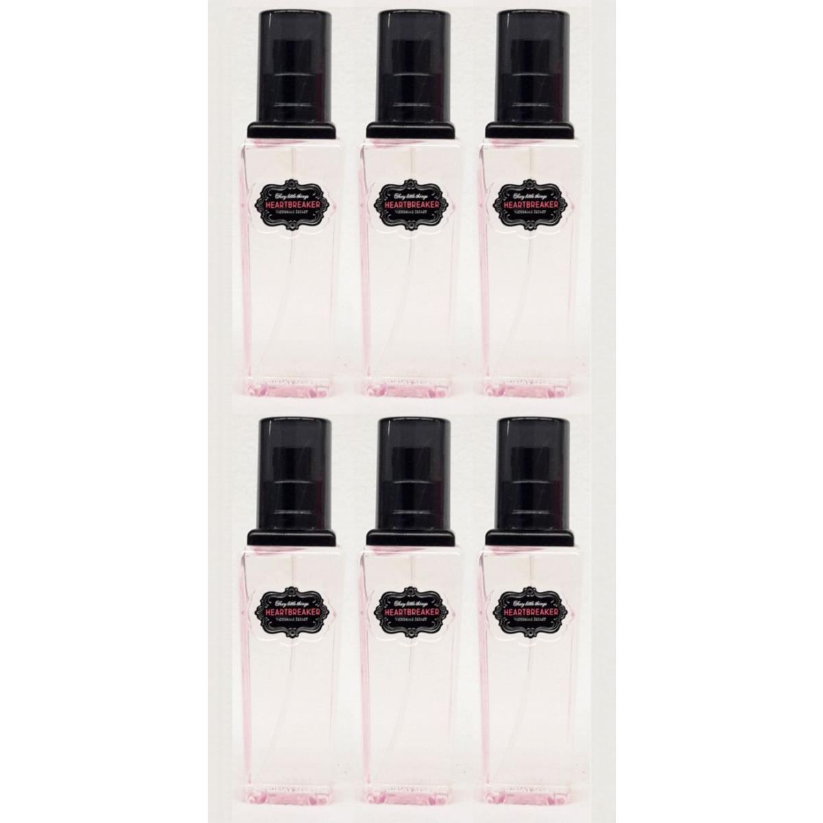 6 Victoria`s Secret Heartbreaker Sexy Little Thing Fragrance Mist Body Spray