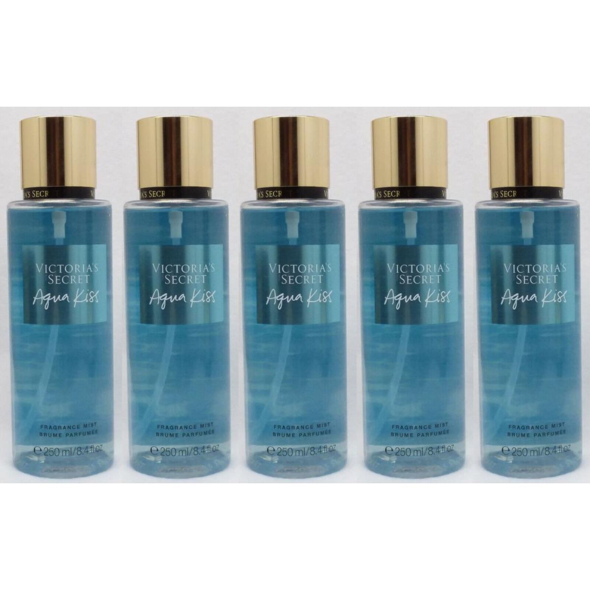 5 Victoria`s Secret Aqua Kiss Fragrance Body Mist 8.4 oz