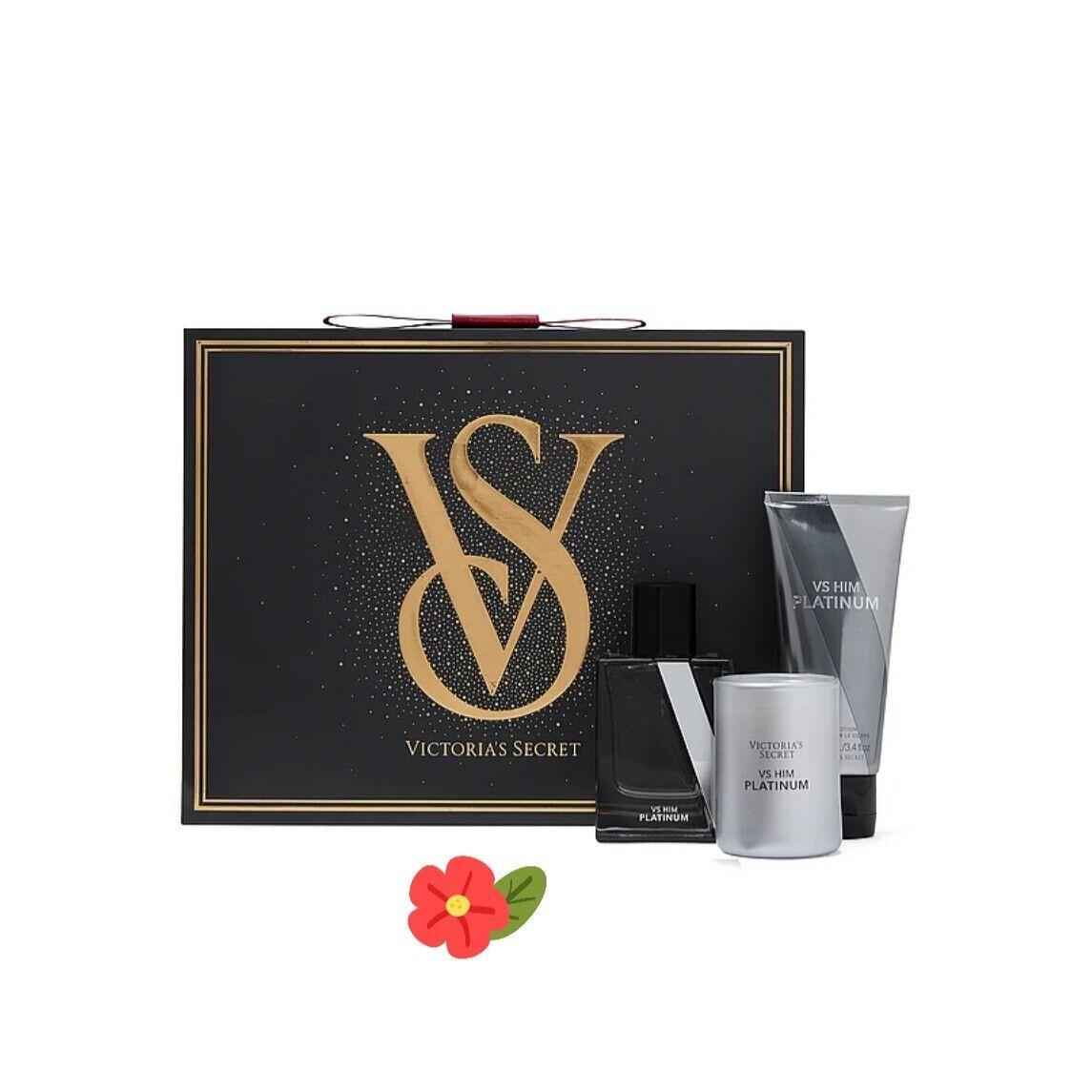 Victoria`s Secret VS Him Platinum 3 Piece Gift Set: 1.7 oz