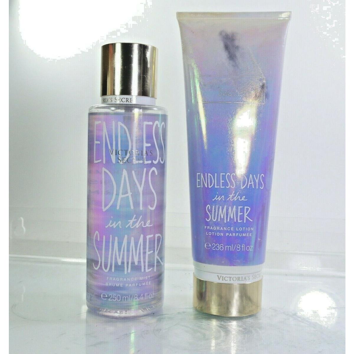 Victoria`s Secret Endless Days in The Summer Fragrance Mist + Body Lotion Set R