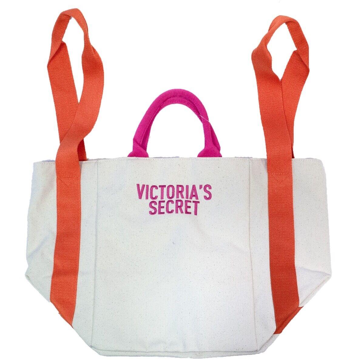 2018 Victoria`s Secret Bombshell Large Summer Beach Tote Bag Canvas with Nylon