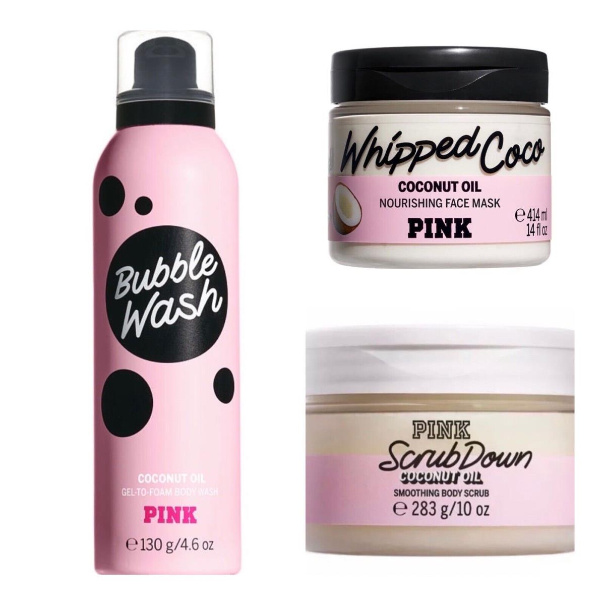 Victoria`s Secret Pink Coco Gel-to-foam Body Wash / Face Mask / Body Scrub