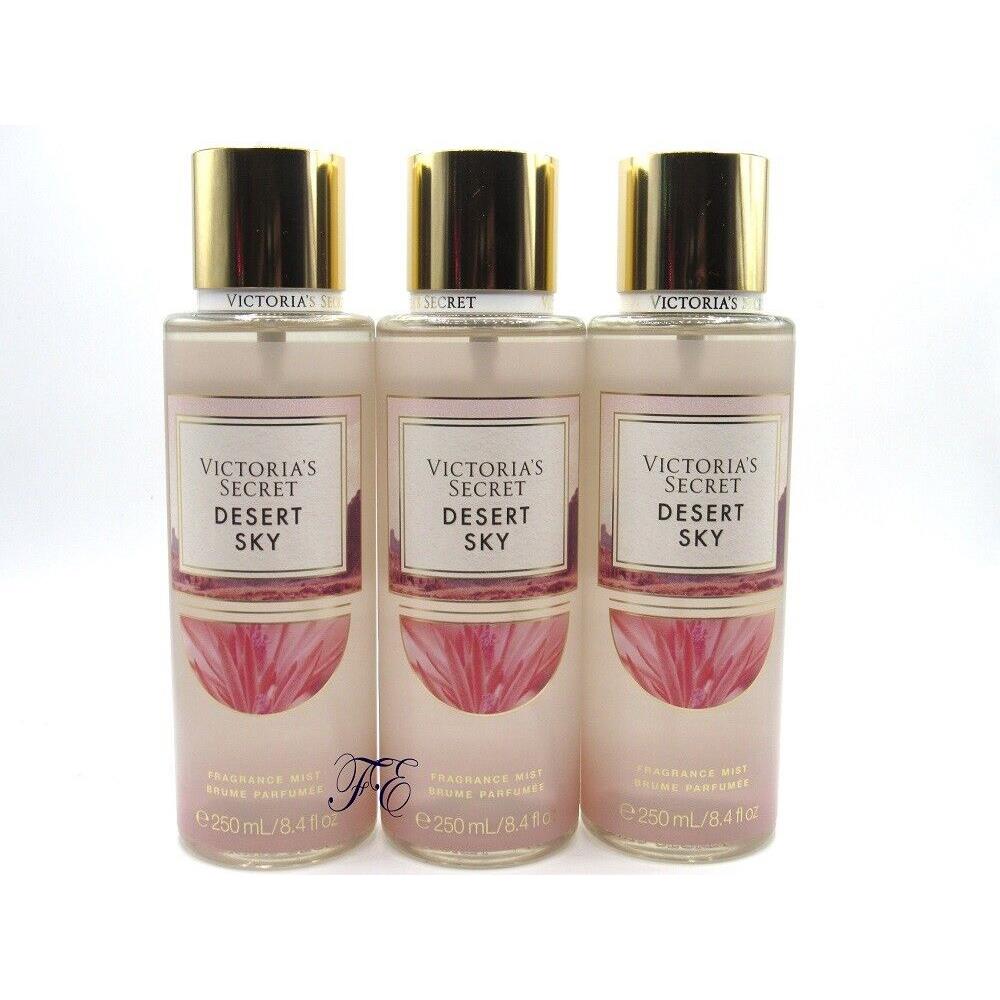 Victoria`s Secret Desert Sky Body Mist Spray 8.4 OZ Lot OF 3 Pcs