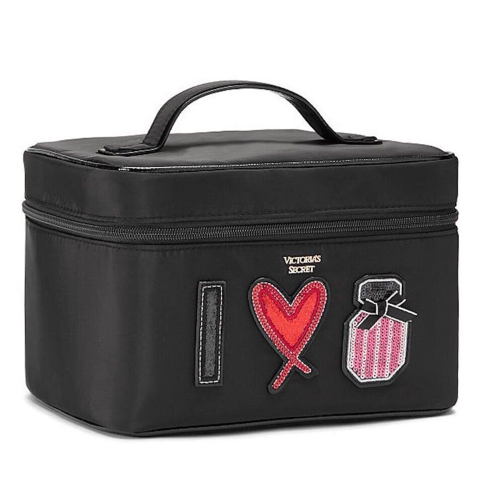 Victorias Secret Runway Patch Jetsetter Travel Case Set Cosmetic Bag