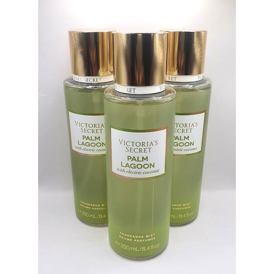 Victoria`s Secret Palm Lagoon Body Mist 8.4 FL OZ Set OF 3