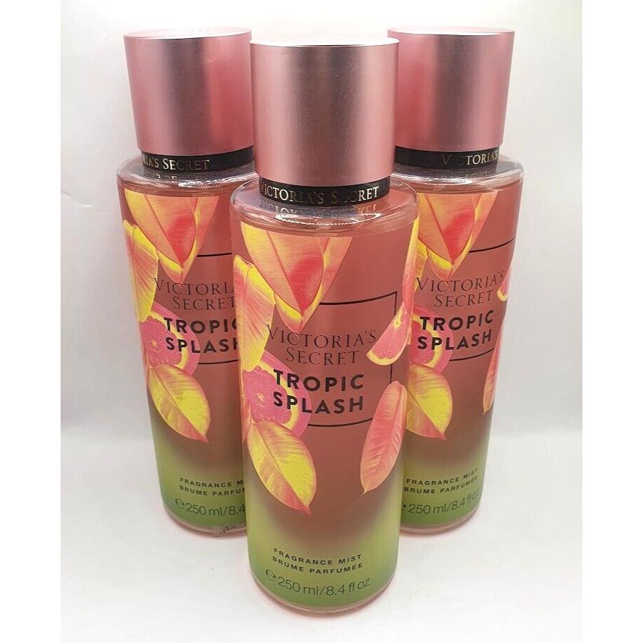 Victoria`s Secret Tropic Splash Body Mist 8.4 FL OZ Set OF 3