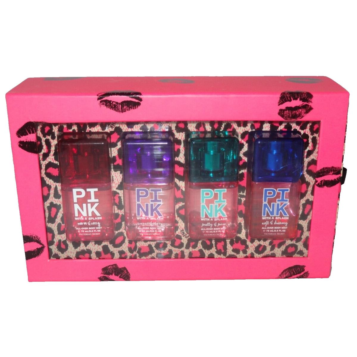 4 Victoria`s Secret Pink All Over Body Mist Set Fresh Clean Pretty Pure Sweet