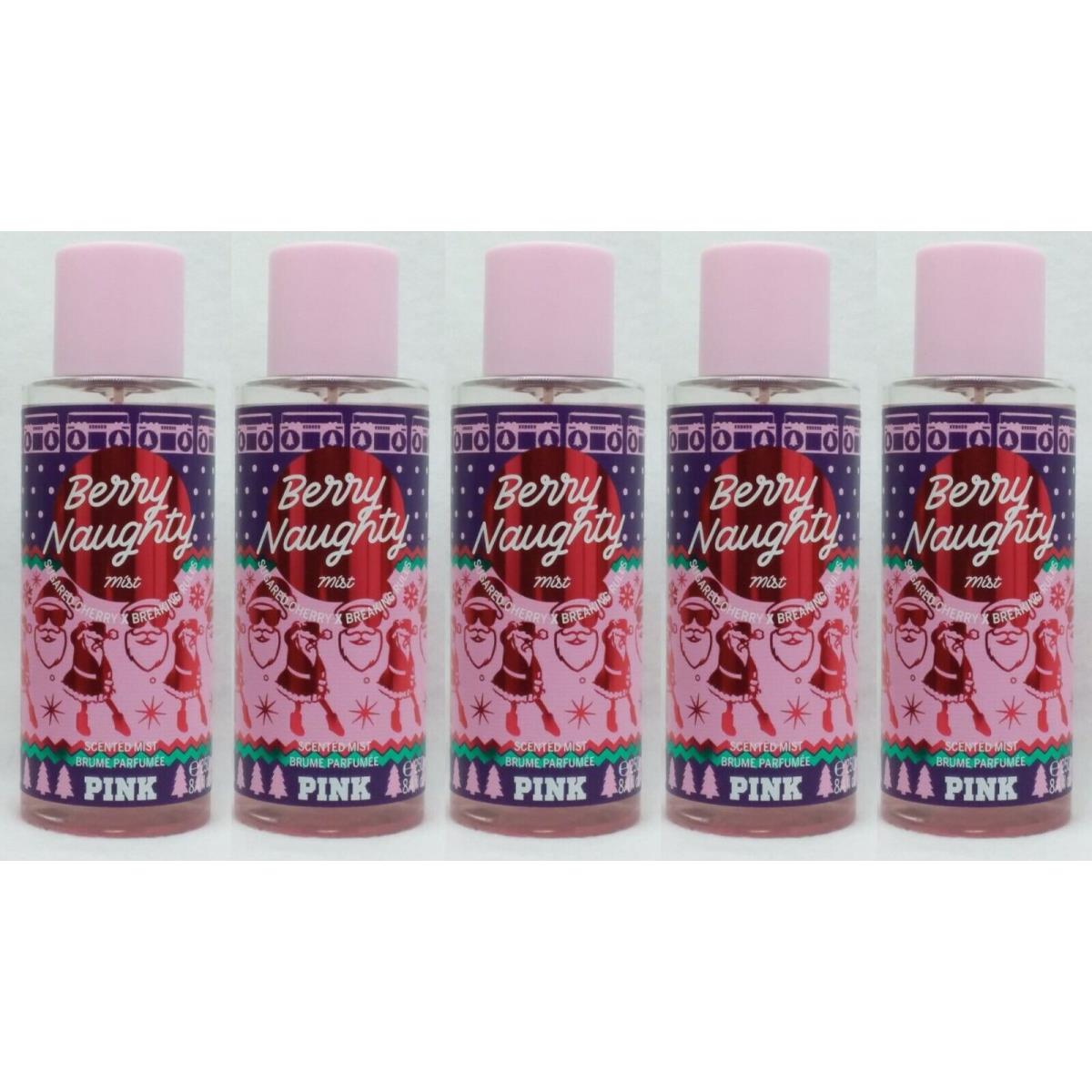 5 Victoria`s Secret Berry Naughty Suggared Cherry Fragrance Body Mist 8.4 oz