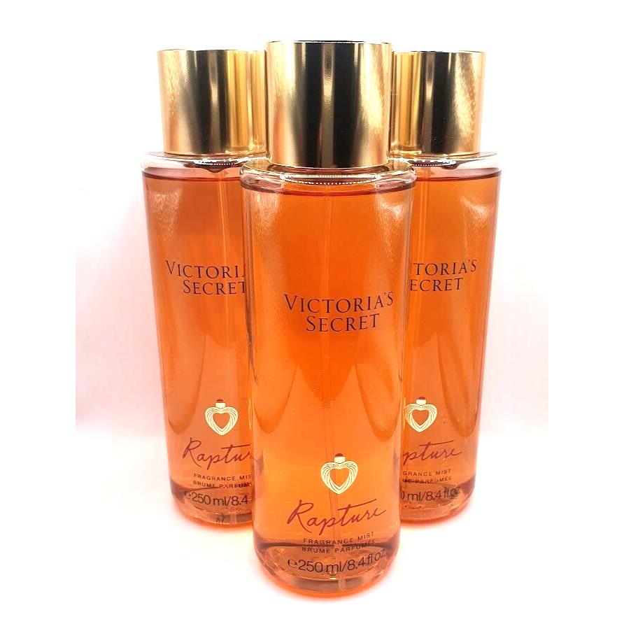 Victoria`s Secret Rapture Body Mist 8.4 FL OZ Set OF 3