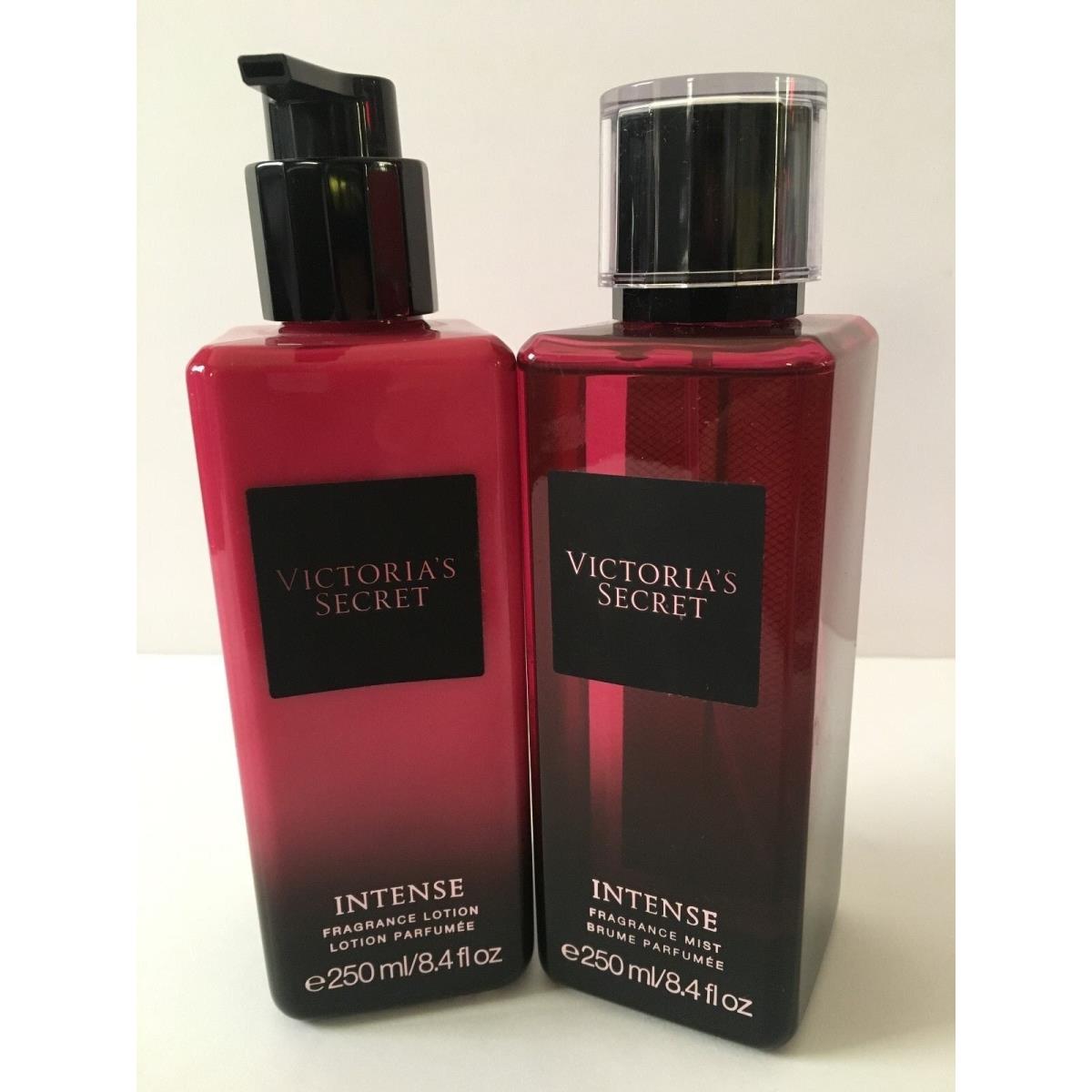 Victoria`s Secret Intense Body Mist Lotion 8.4 oz Each