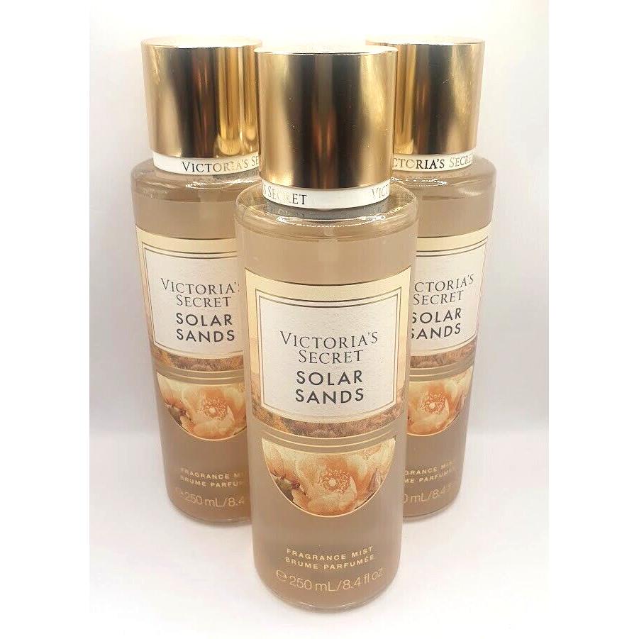 Victoria`s Secret Solar Sands Body Mist 8.4 FL OZ Set OF 3