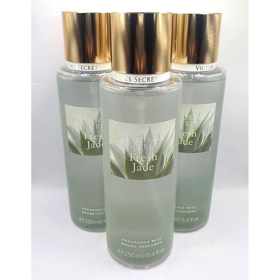 Victoria`s Secret Fresh Jade Body Mist 8.4 FL OZ Limited Edition Set OF 3