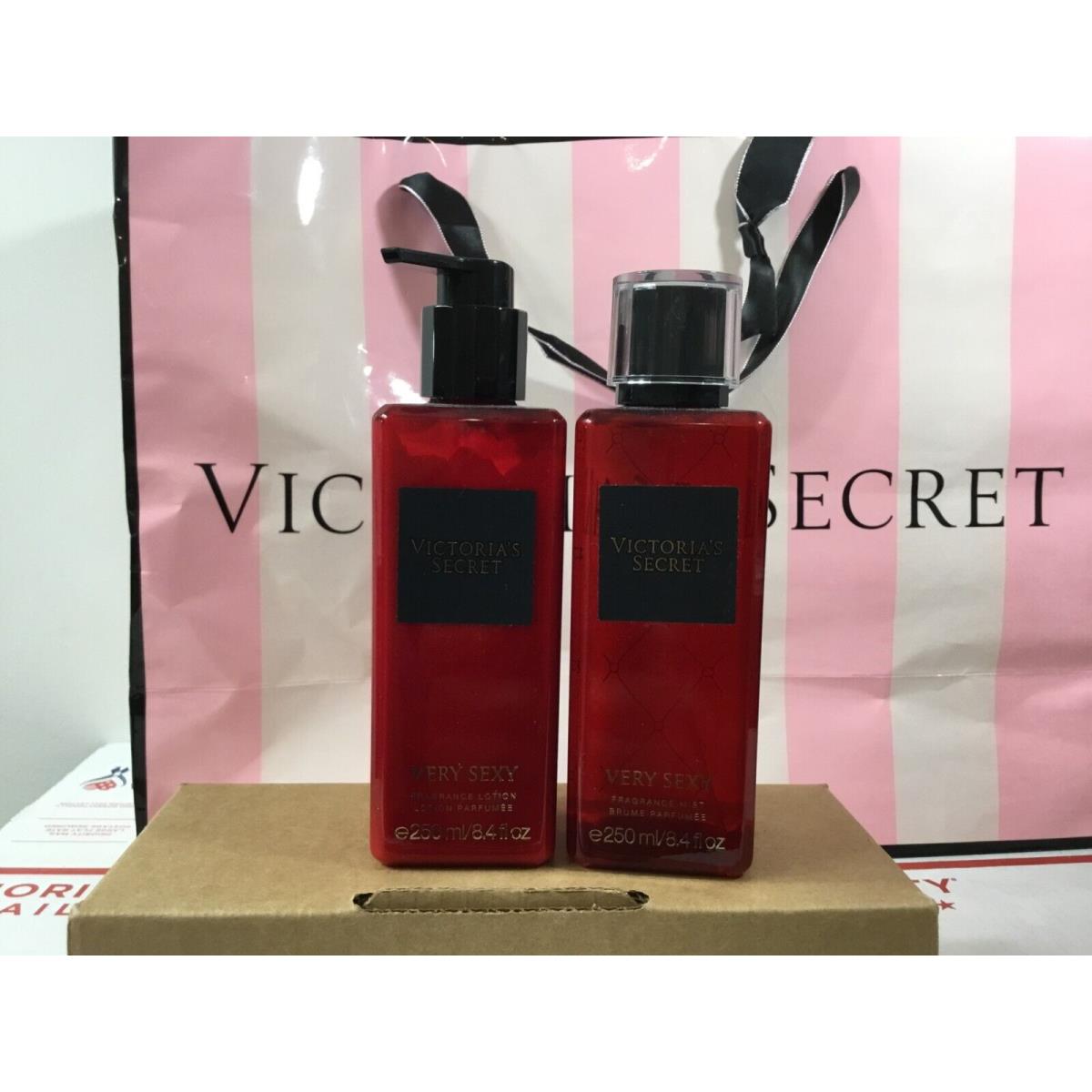 Victoria`s Secret Very Sexy Fragrance Mist Very Sexy Body Lotion Set OF 2