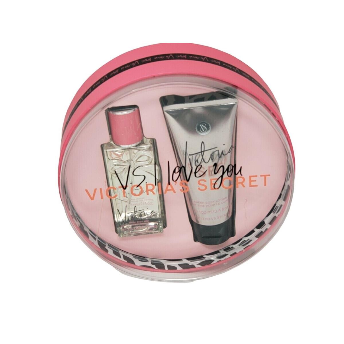 Victoria`s Secret Victoria Gift Set 2.5 oz Fresh Body Mist 3.4 oz Body Lotion