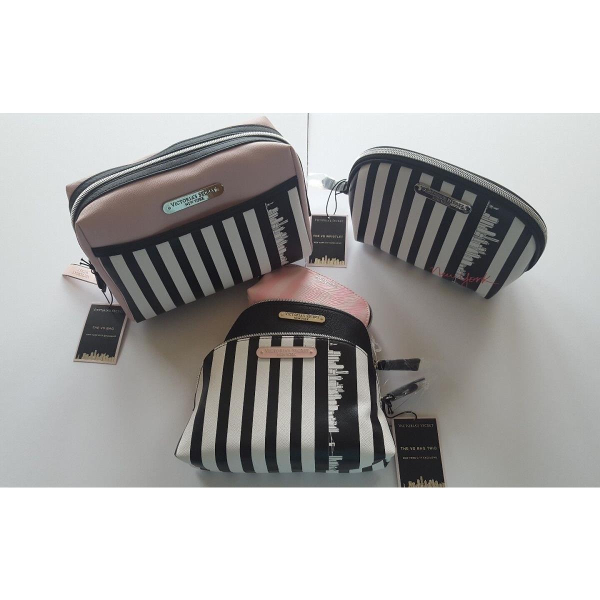 Victoria`s Secret York City Logo Exclusive Cosmetic 5 Piece Makeup Bag