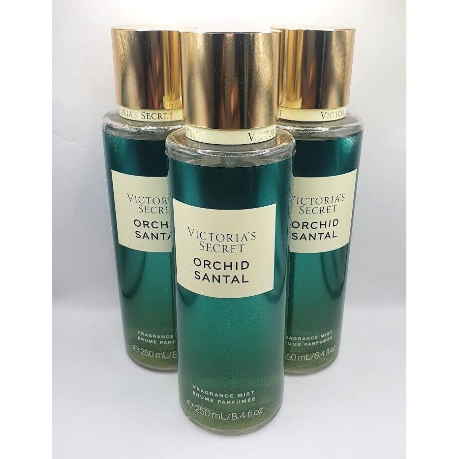 Victoria`s Secret Orchid Santal Body Mist 8.4 FL OZ Set OF 3