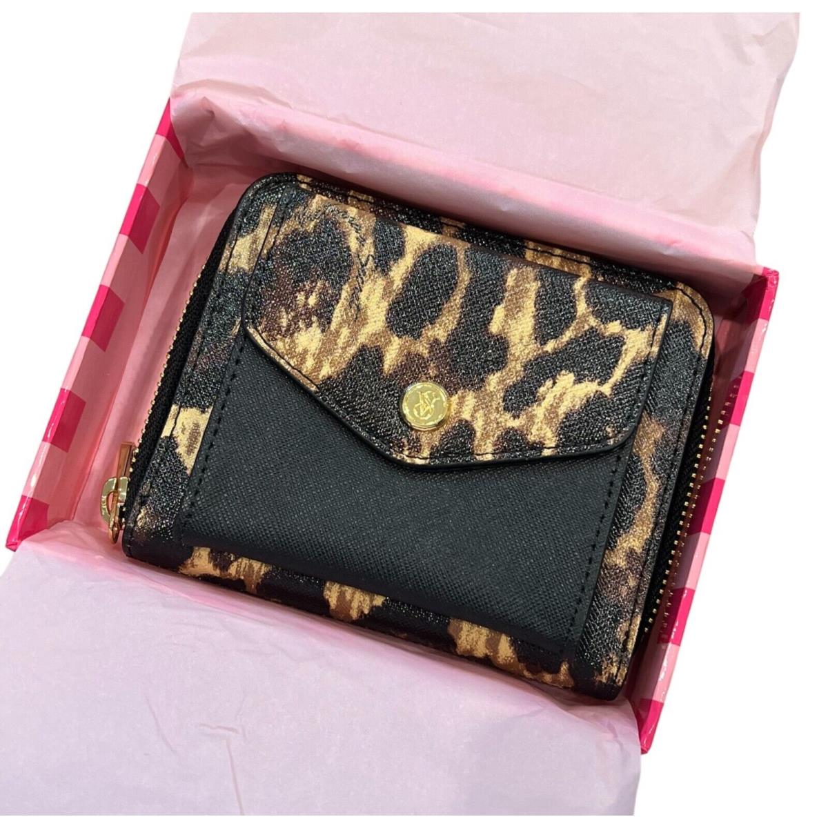 Victoria s Secret 2 in 1 Continental Wallet Leopard Design