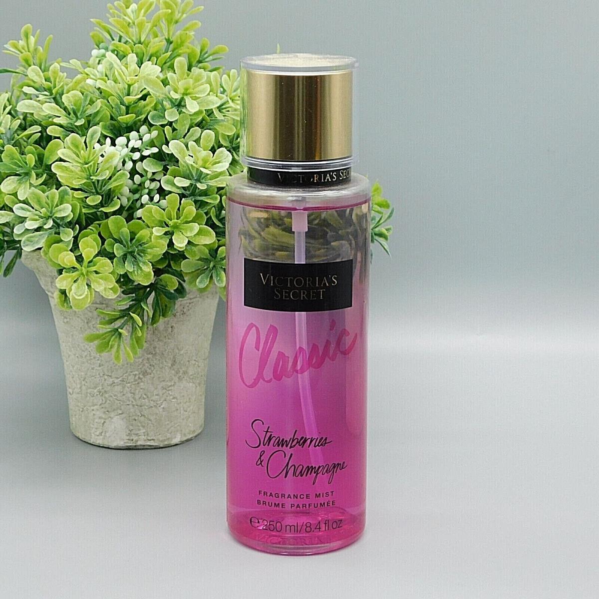 Victoria`s Secret Classic Strawberries Champagne Fragrance Mist 8.4 oz Rare