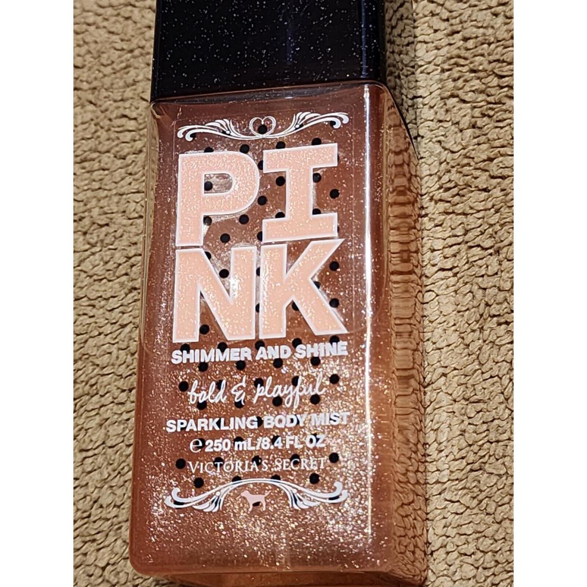 Victoria Secret Pink Shimmer and Shine Bold Playful 8.4oz Sparkling Body Spray