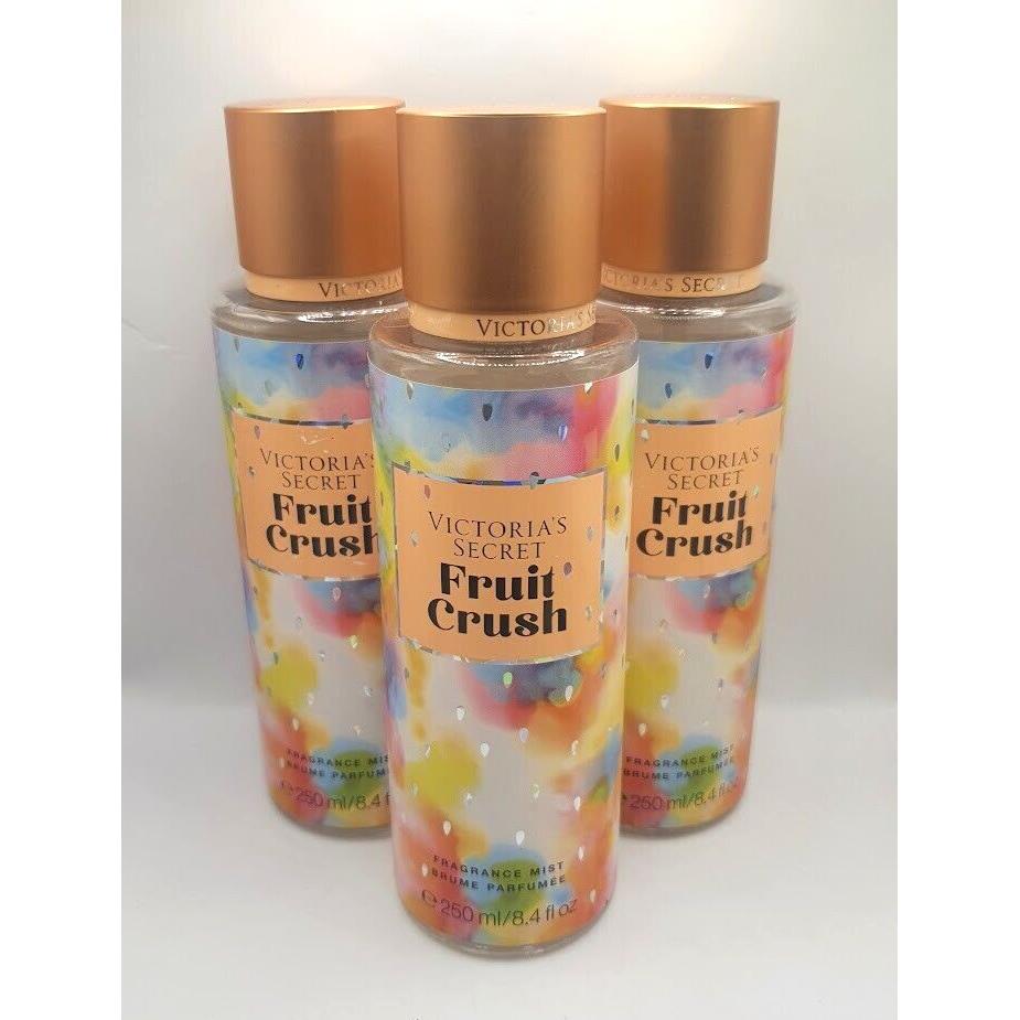 Victoria`s Secret Fruit Crush Body Mist 8.4 FL OZ Set OF 3