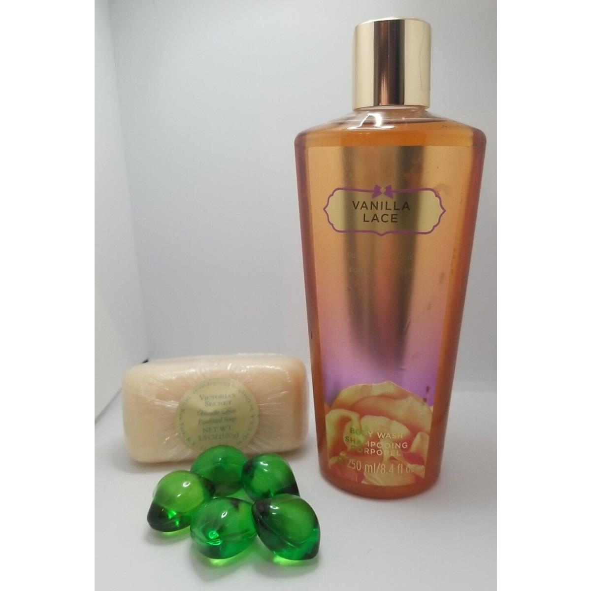 Victoria`s Secret Vanilla Lace Body Wash Soap Bar Bath Oils