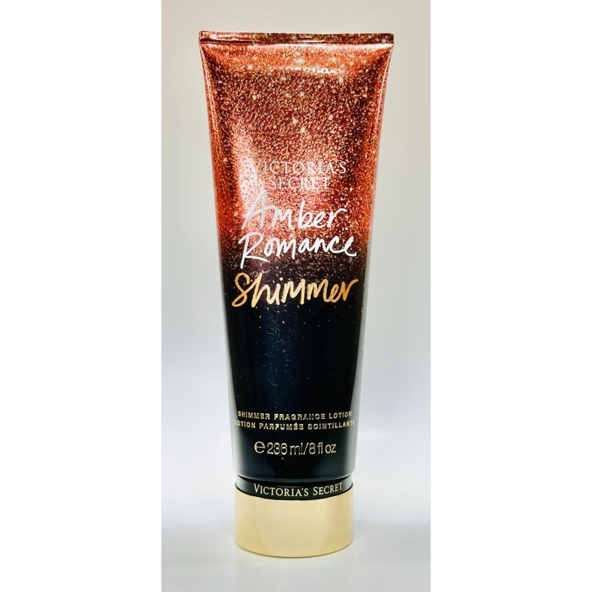 Victoria S Secret Amber Romance Shimmer Fragrance Body Cream 8 oz