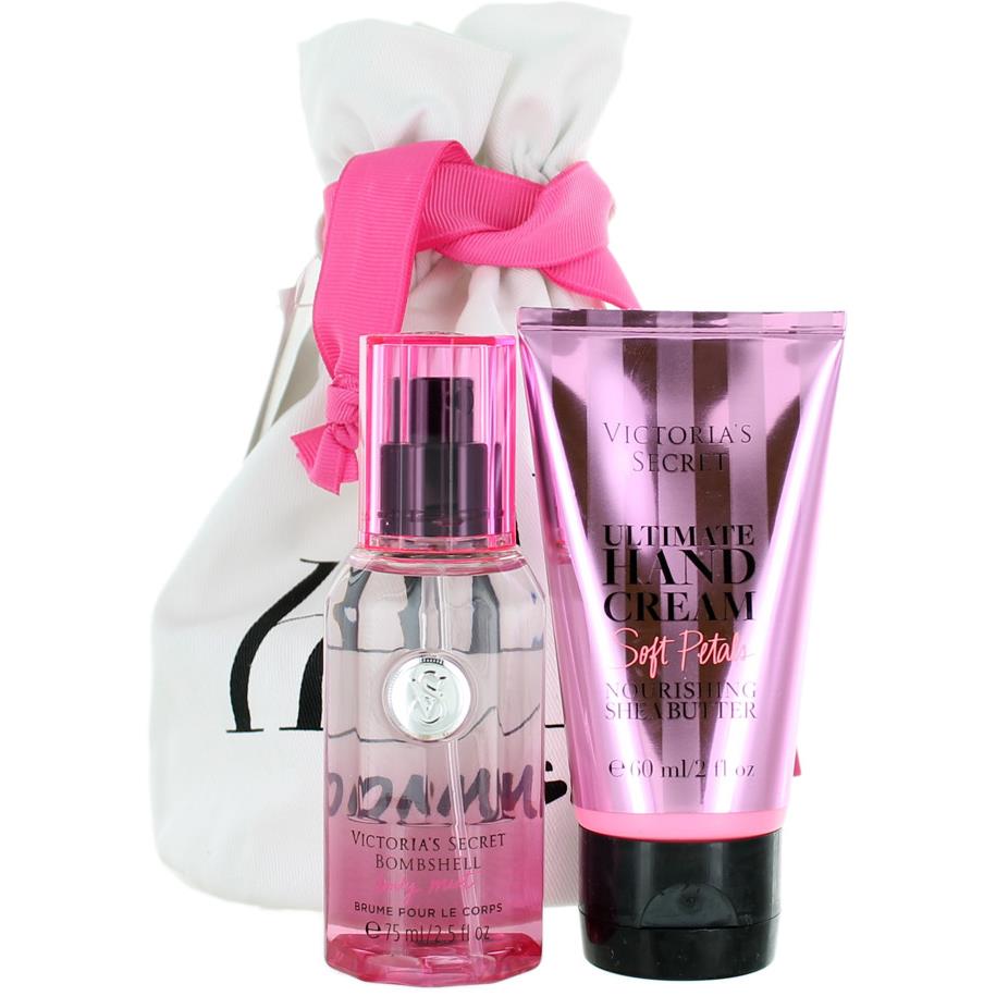 Bombshell by Victoria`s Secret For Women Set: Body Mist 2.5oz + Hand Cream 2.0oz