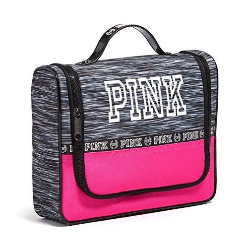 Victoria`s Secret Pink Shower Caddy Gypsy Pink/ Grey Marl Hanging Travel Bag