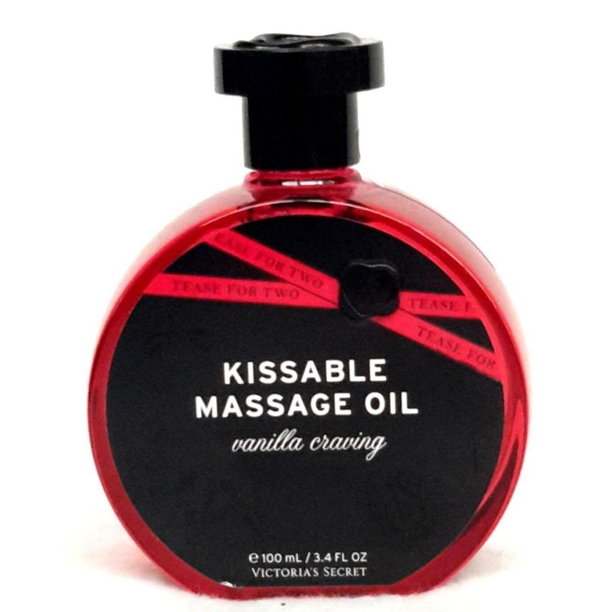 Victorias Secret Vanilla Craving Tease For Two Kissable Massage Oil 3.4 oz