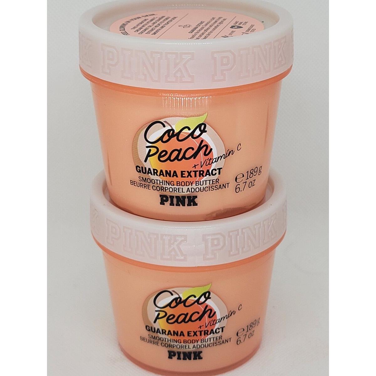 Victoria`s Secret Pink Coco Peach Body Butter x2