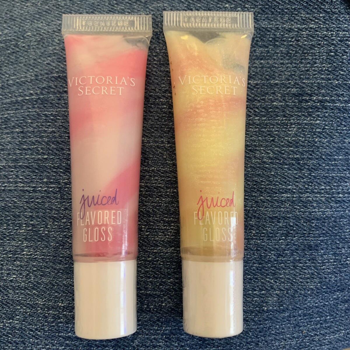 Victoria S Secret Lot of 2 Htf Juiced Flavored Lip Gloss Wild Acai Kiwiberry