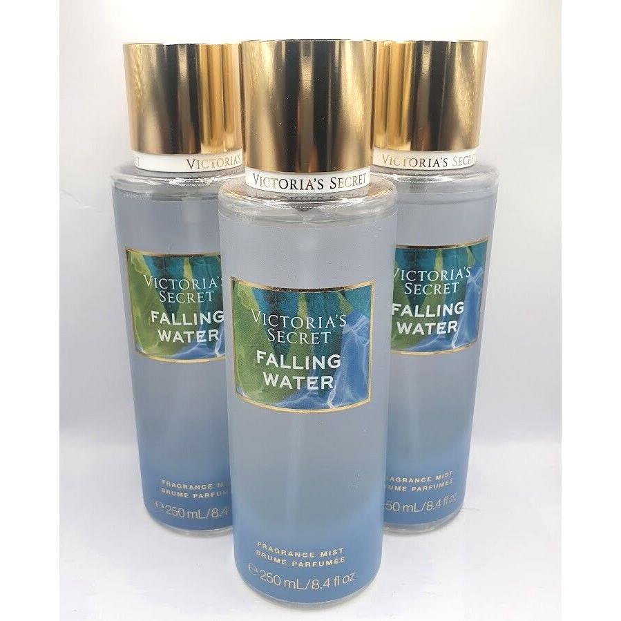 Victoria`s Secret Falling Water Body Mist 8.4 FL OZ Set OF 3