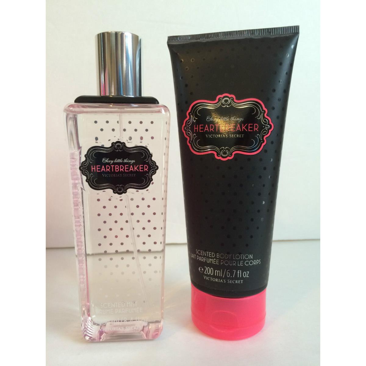 Victoria Secret Sexy Little Things Heartbreaker Body Mist Lotion 8.4 6.7 oz