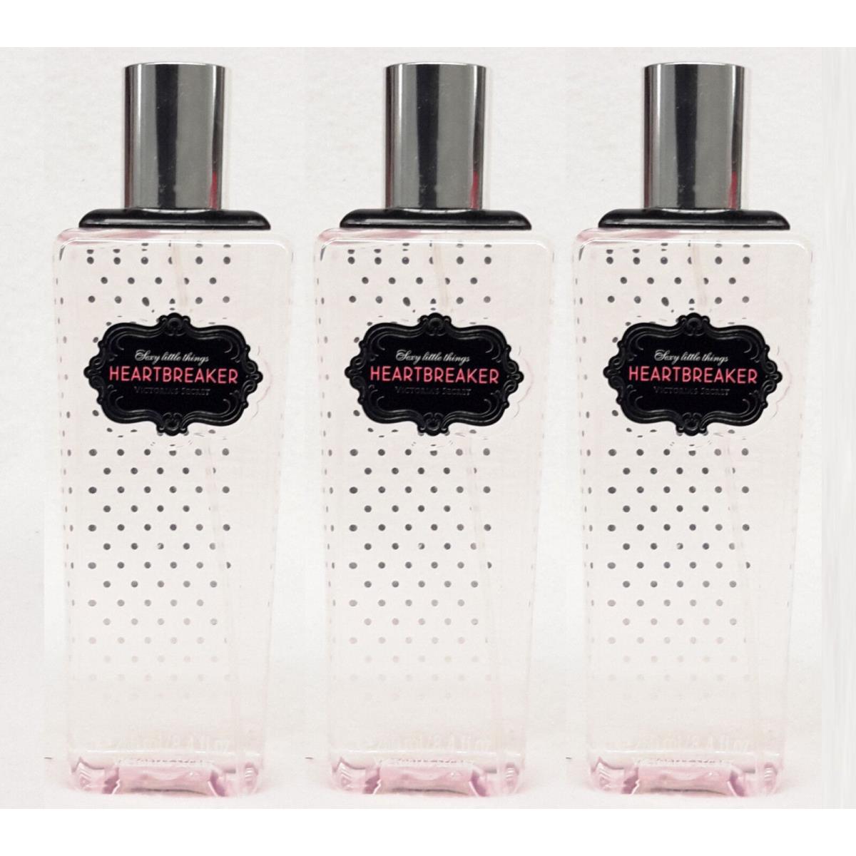 3 Victoria`s Secret Sexy Little Thing Heartbreaker Fragrance Mist Body Spray