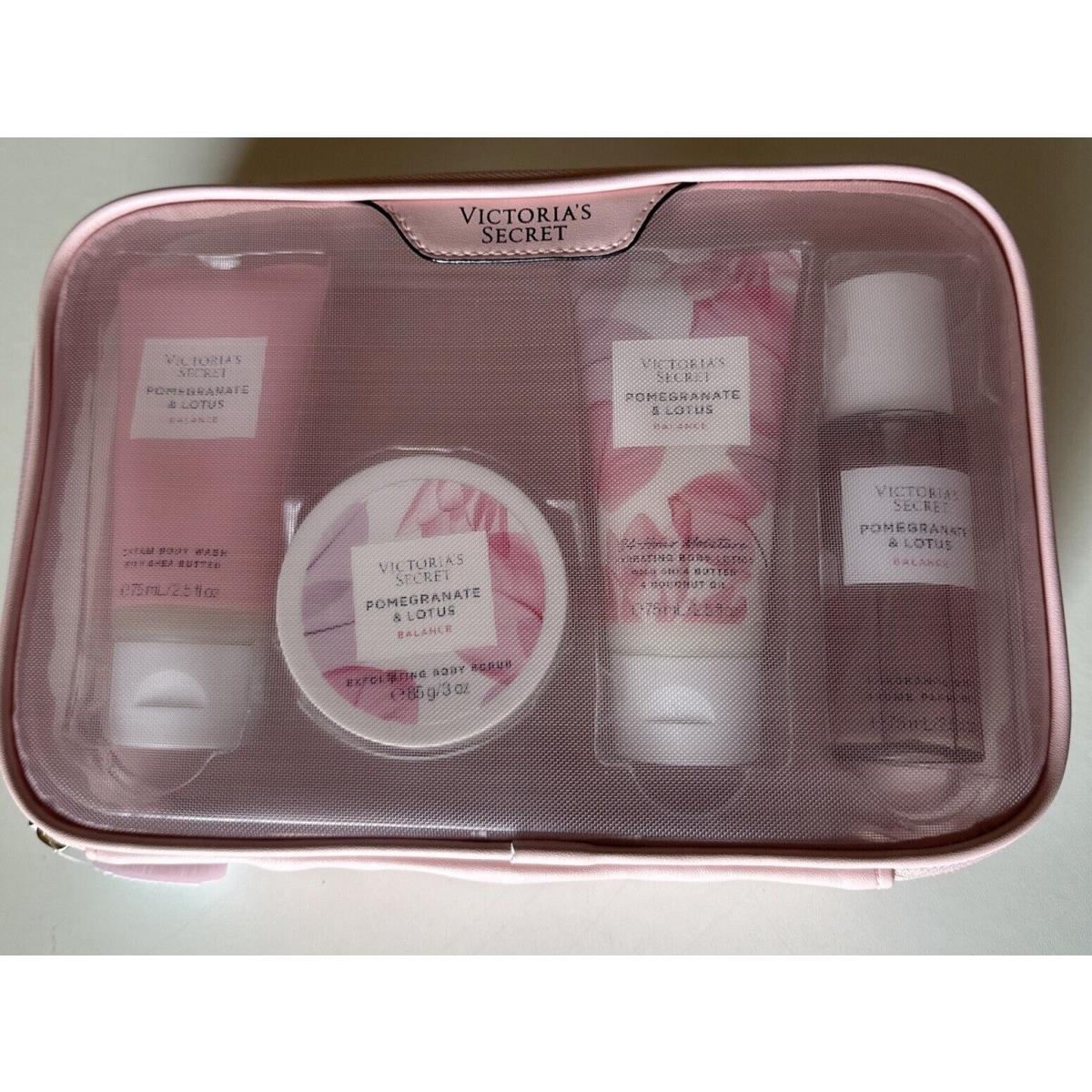 Victoria`s Secret Pomegranate Lotus Skincare Bundle Gift Set - 4 pc Set