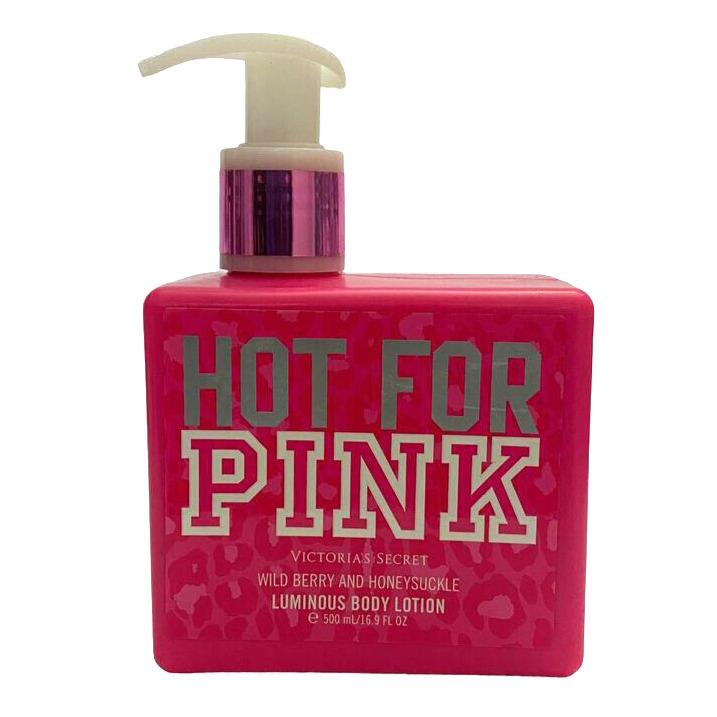 Victoria`s Secret Pink Luminous Body Lotion Hot For Pink 16.9 FL OZ