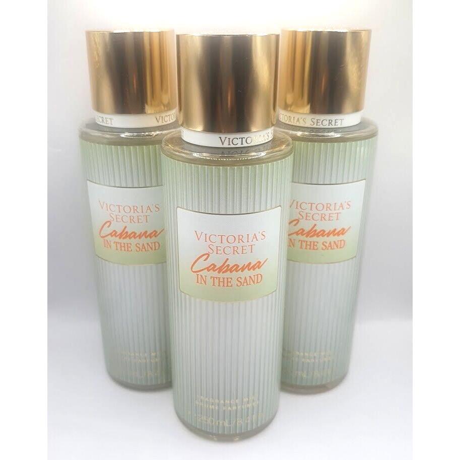 Victoria`s Secret Cabana IN The Sand Body Mist 8.4 OZ Set OF 3