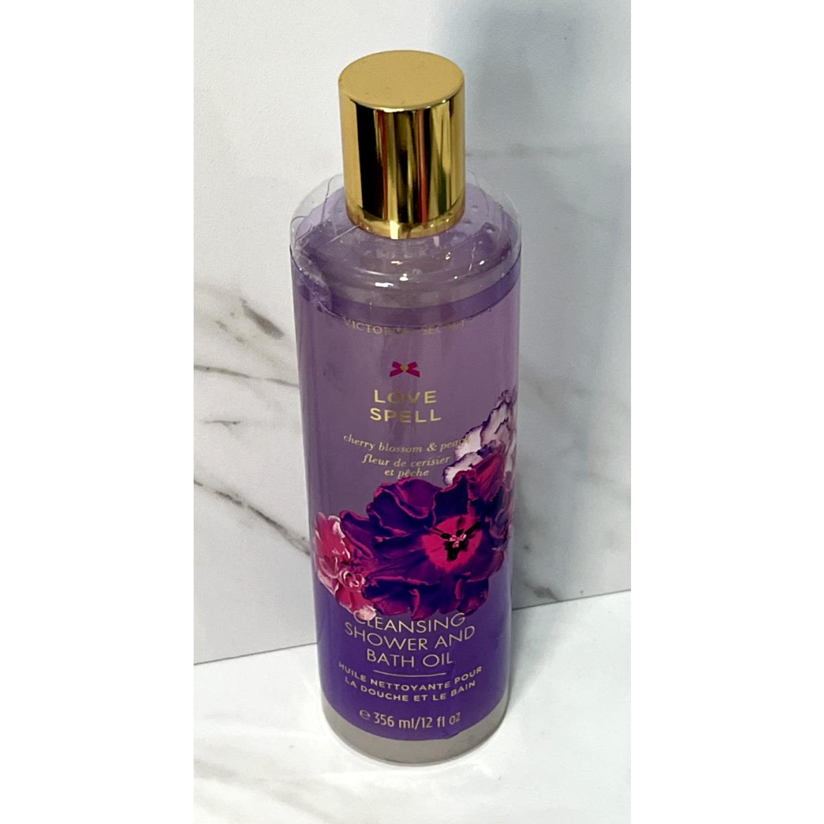 Victoria`s Secret Love Spell Cleansing Shower and Bath Oil 12 oz Rare Htf