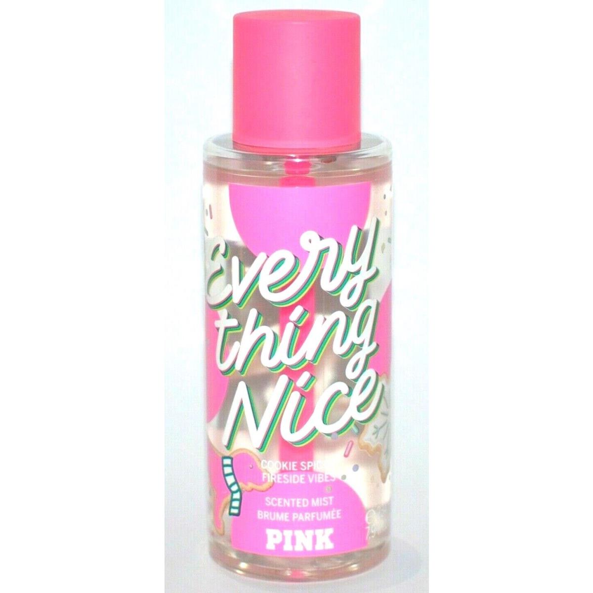 Victorias Secret Pink Everything Nice Cookie Spice Body Mist Limited ED 8.4