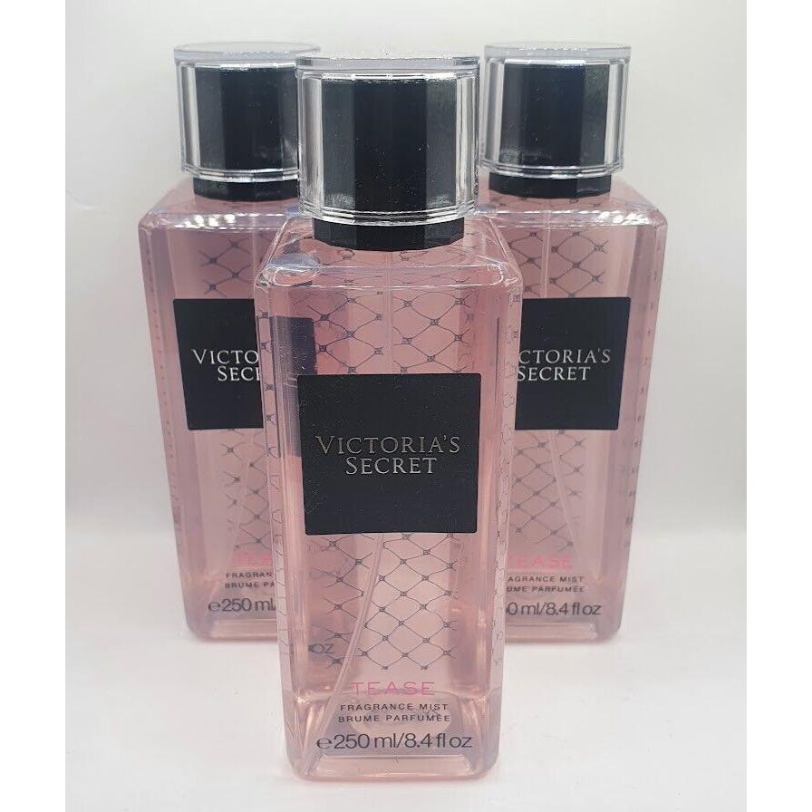 Victoria`s Secret Tease Fragrance Body Mist 8.4 FL OZ Set OF 3