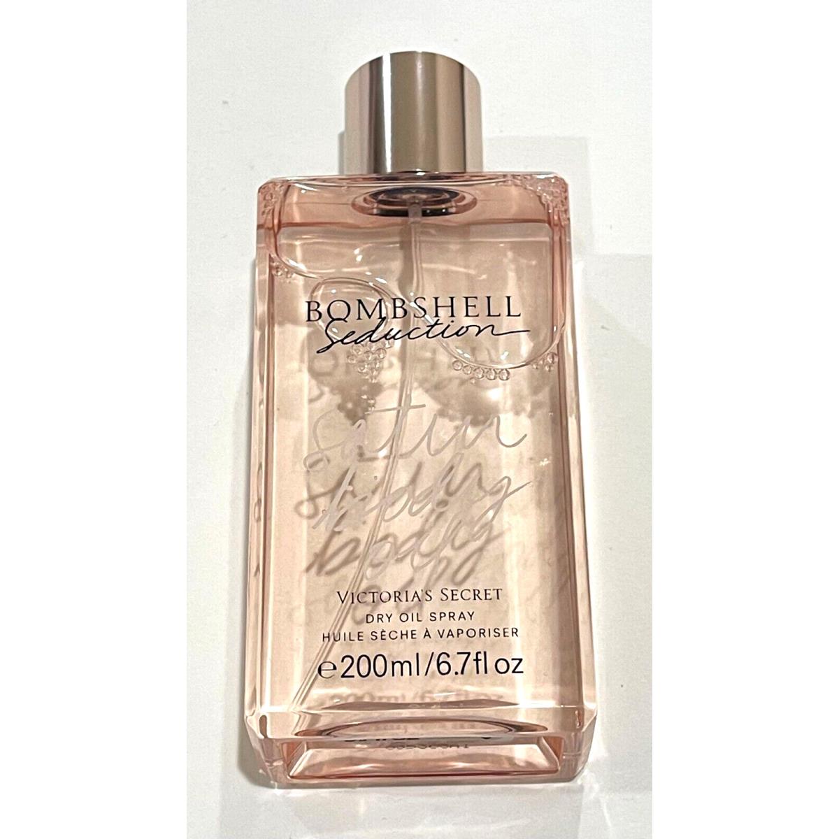 Victoria`s Secret Bombshell Seduction Satin Body Oil Dry Oil Spray 6.7 fl oz