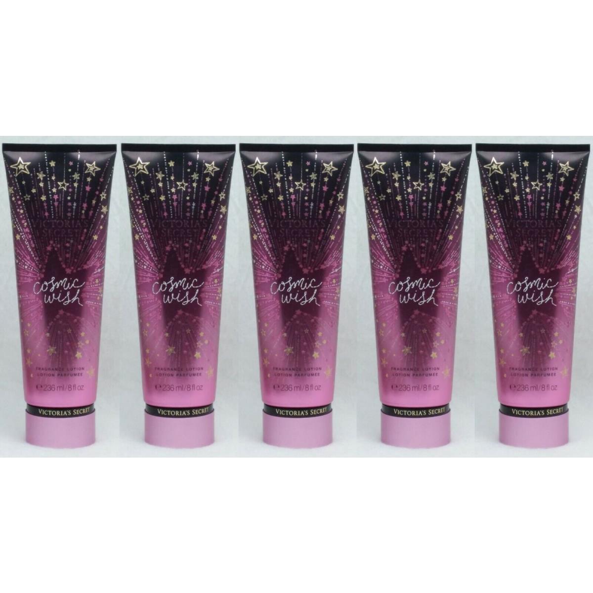 5 Victoria`s Secret Cosmic Wish Fragrance Moisturizing Lotion 8 oz