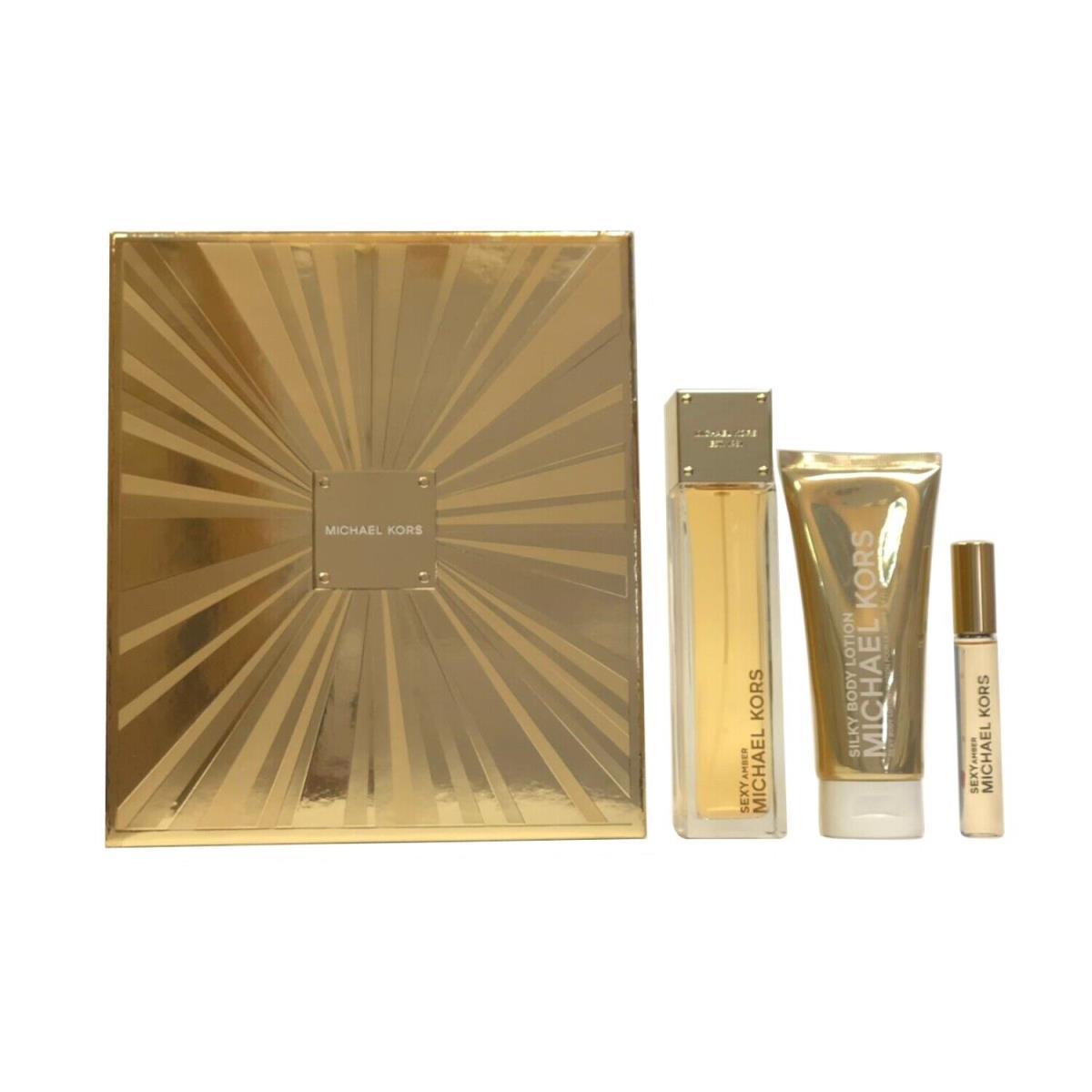 Michael Kors Sexy Amber 3-pc Eau de de Parfum Gift Set For Women