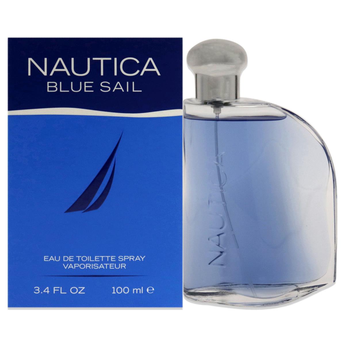 2 Pack Blue Sail by Nautica For Men - 3.4 oz Edt Spray