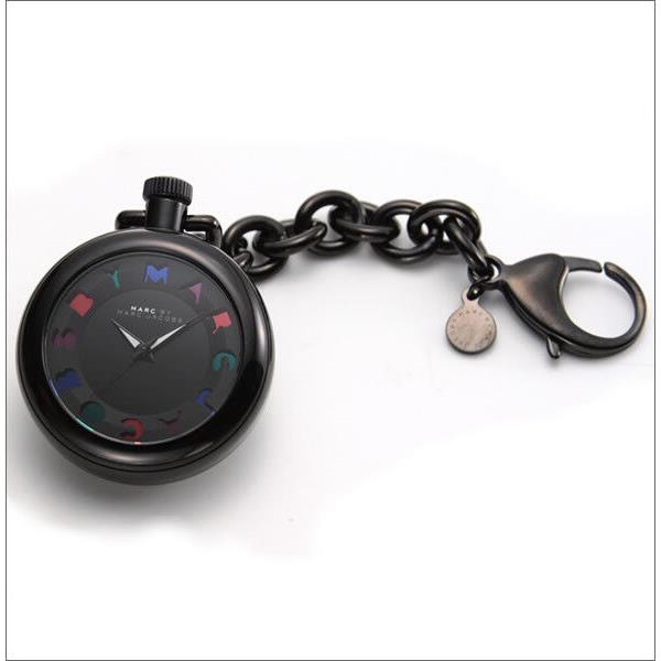 New-marc Jacobs Black Aluminum Key Chain+multi-color Logo Dial WATCH-MBM7501