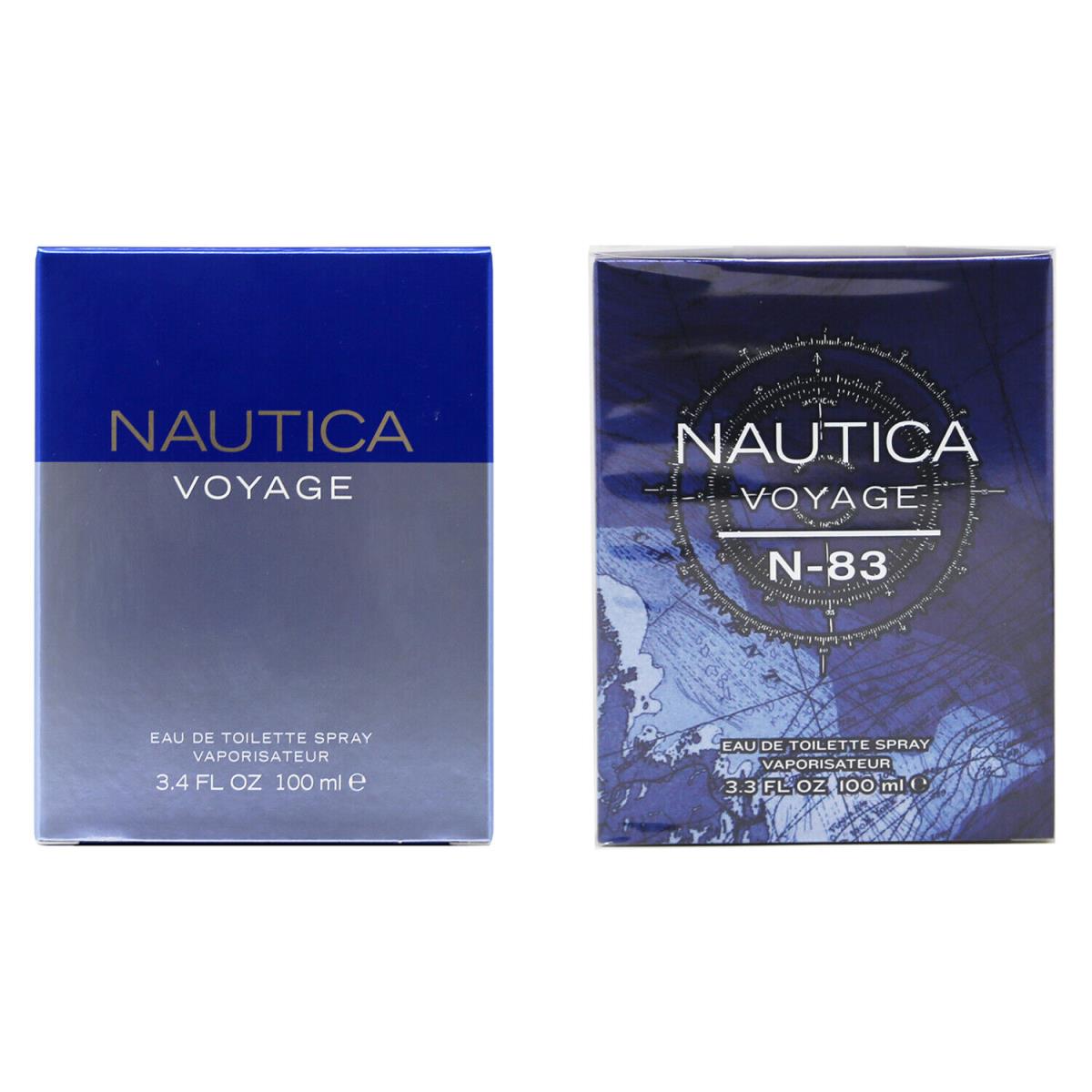 Lot of 2 Nautica Voyage N-83 Edt Cologne For Men 3.3 Oz/ 100ml Spray Bottle