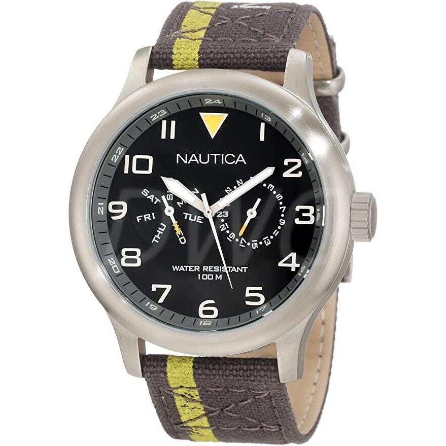 Nautica Bfd 103 Classic 45MM Analog Canvass Band Men`s Watch N13608G