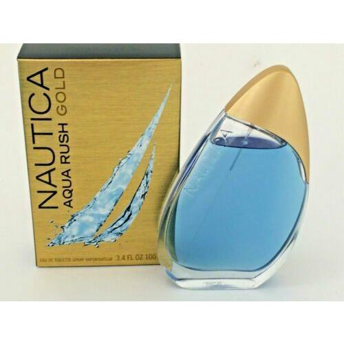 Aqua Rush Gold by Nautica Eau De Toilette 3.4 oz / 100 ML For Men