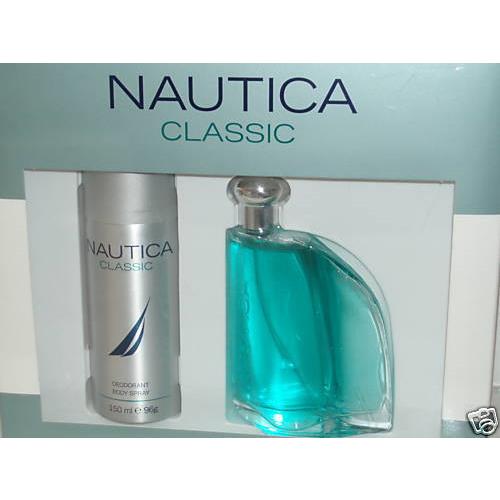 Nautica Classic by Nautica Men Set 3.4 oz Eau de Toilette Spray + Deodorant