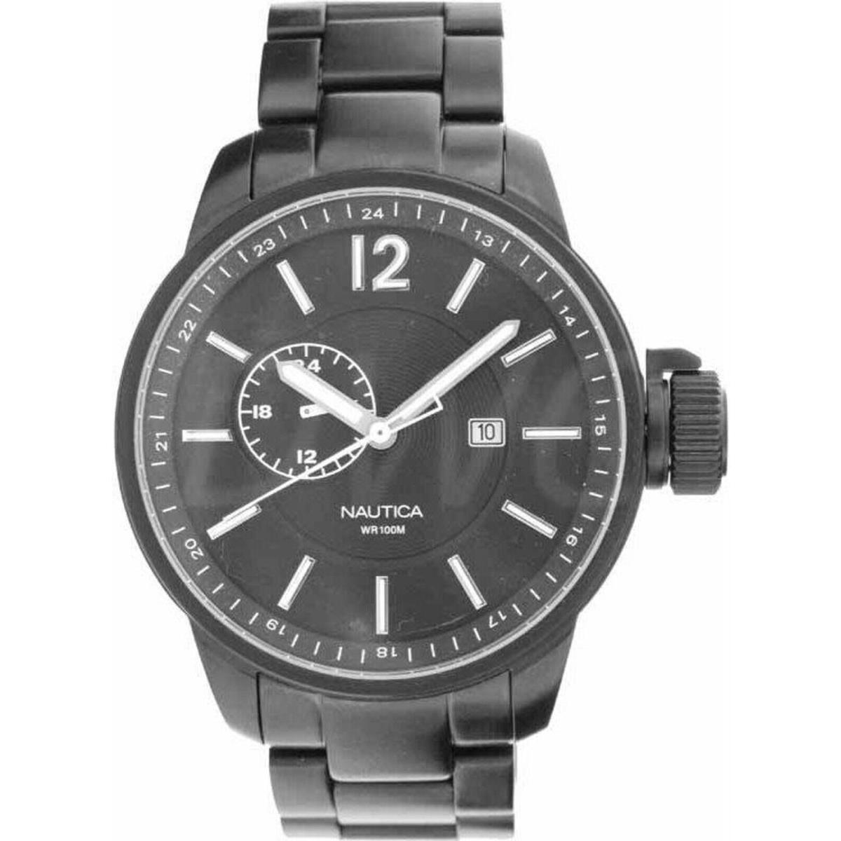 Nautica Yacht Club Bfc 45MM Stainless Steel Black Men`s Watch A26000G